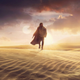 Obi-Wan walking across the desert.